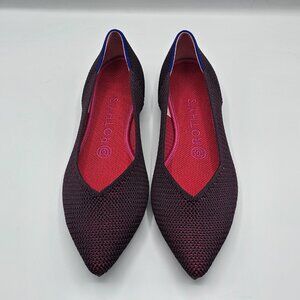 NWOT - Rothy’s Rare Marion Pointed-Toe Flats in Cabernet Herringbone –  Size 7.5
